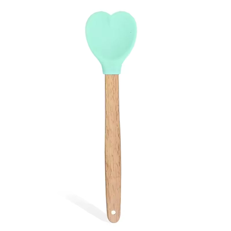 Heart-Shaped Silicone Cream Spatula