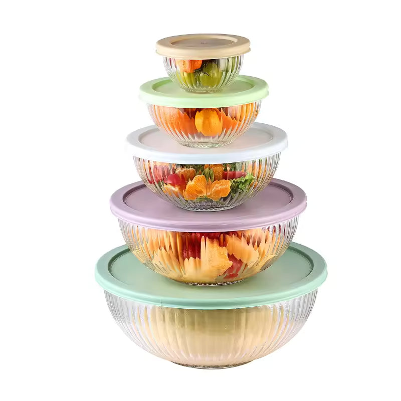 Glass Salad & Storage Bowl Set