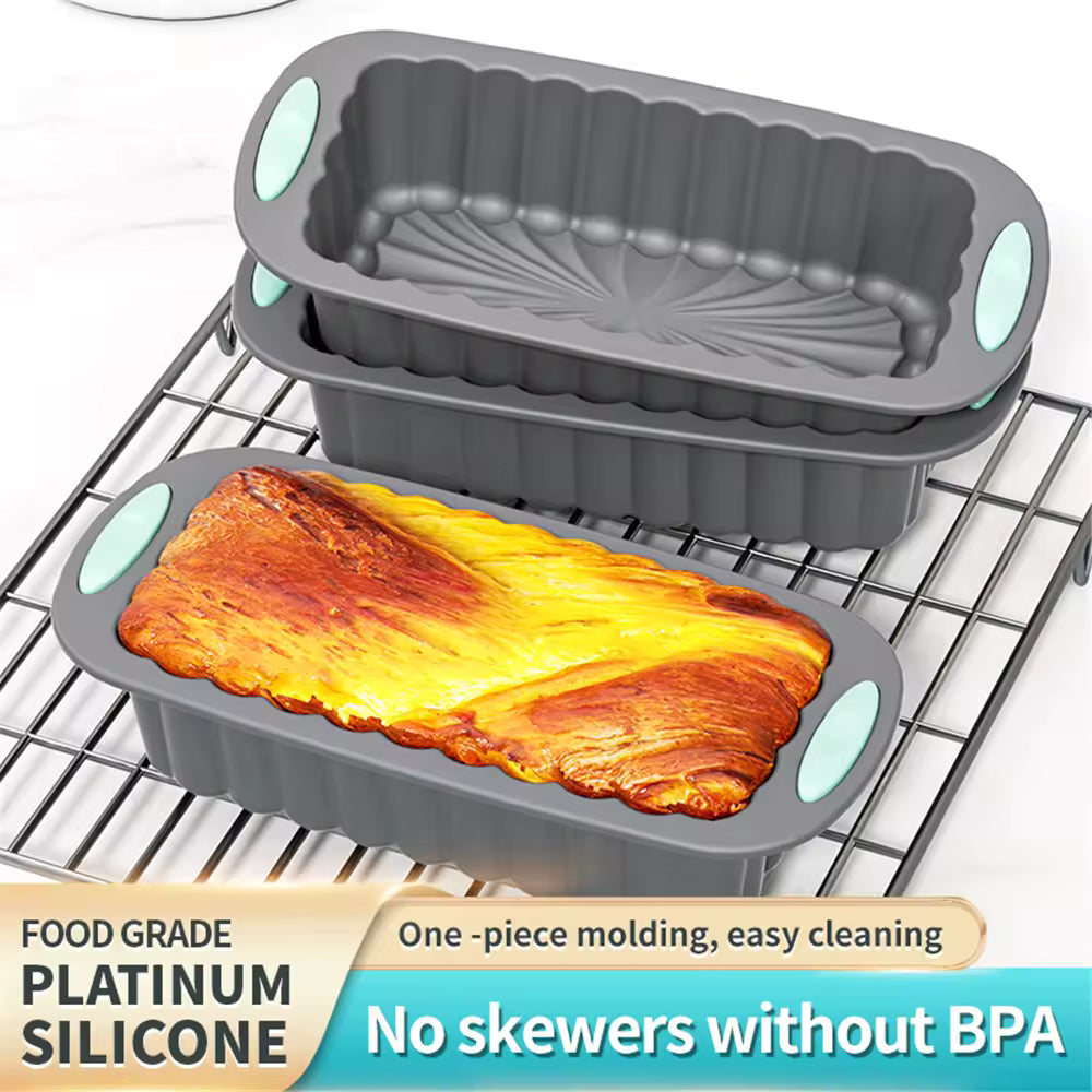 Silicone Cake & Toast Mold, Heat-Resistant