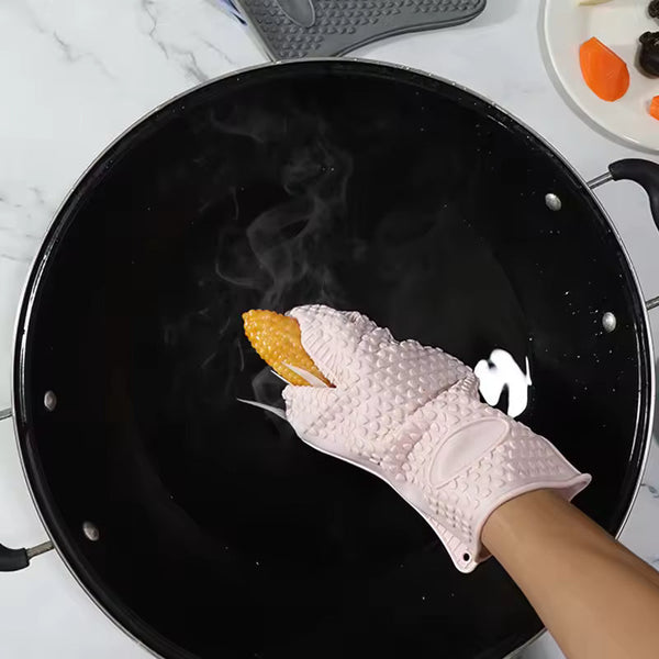 Silicone Heat-Resistant Oven Gloves