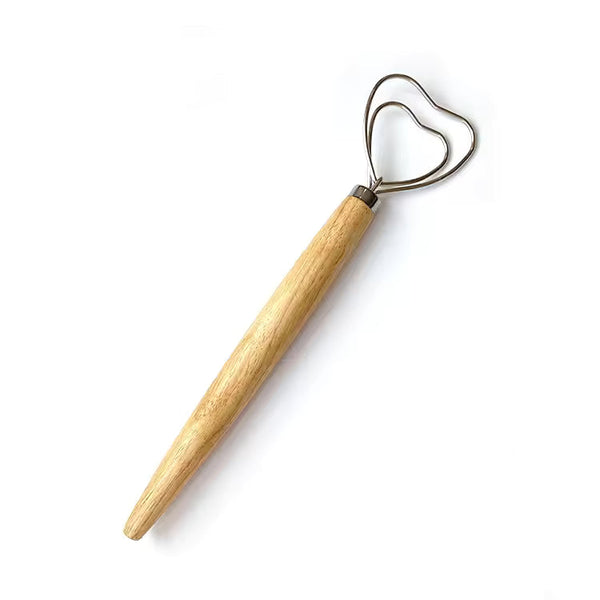 Heart-Handle Danish Dough Whisk